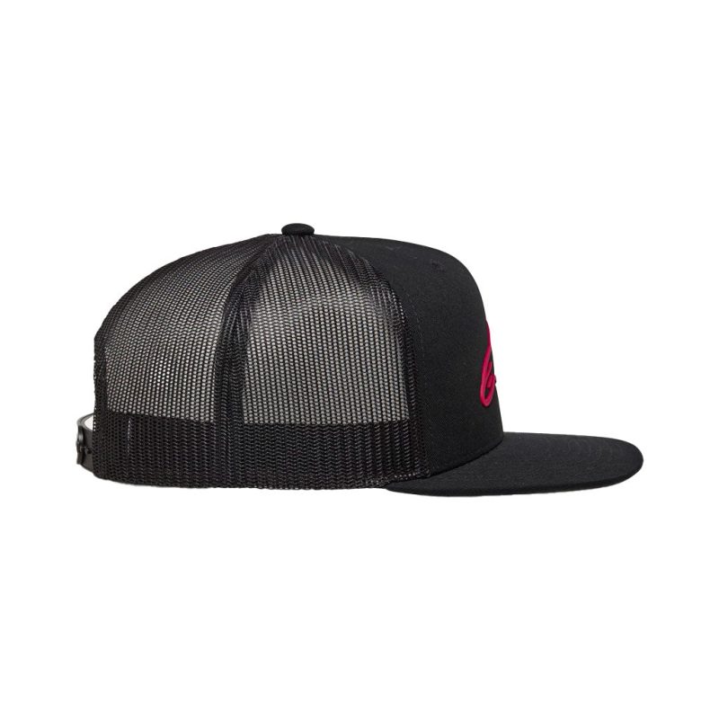 Alpinestars Ageless Black Red Trucker Hat 3