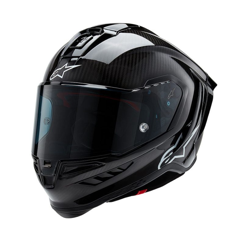 Alpinestars Supertech SR10 Solid Black Carbon Helmet 1