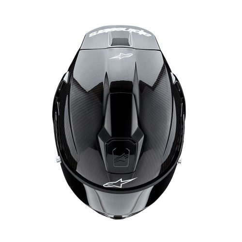 Alpinestars Supertech SR10 Solid Black Carbon Helmet 2