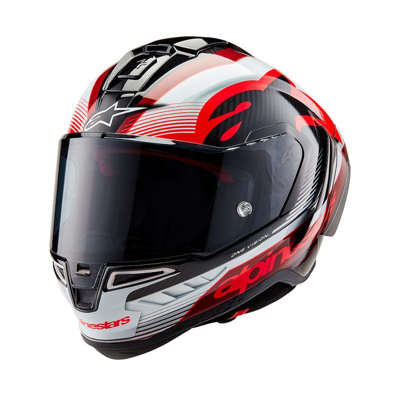 Alpinestars Supertech SR10 Team Black Carbon Red White Helmet 1