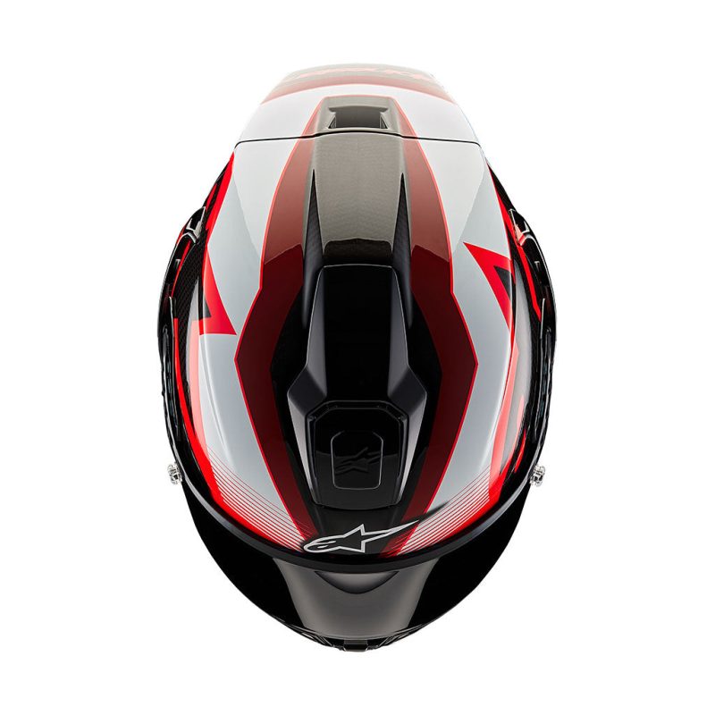 Alpinestars Supertech SR10 Team Black Carbon Red White Helmet 2