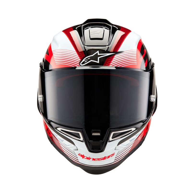 Alpinestars Supertech SR10 Team Black Carbon Red White Helmet 6