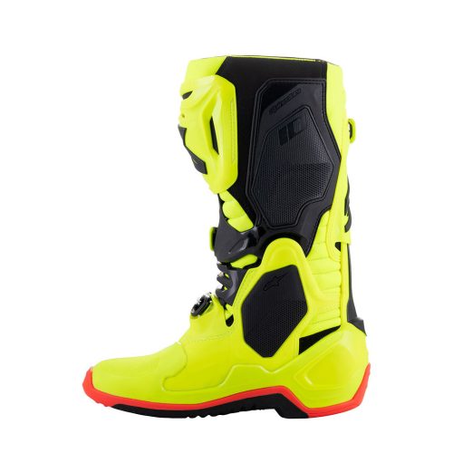 Alpinestars Tech 10 Fluro Yellow Black Red MX Boots 3