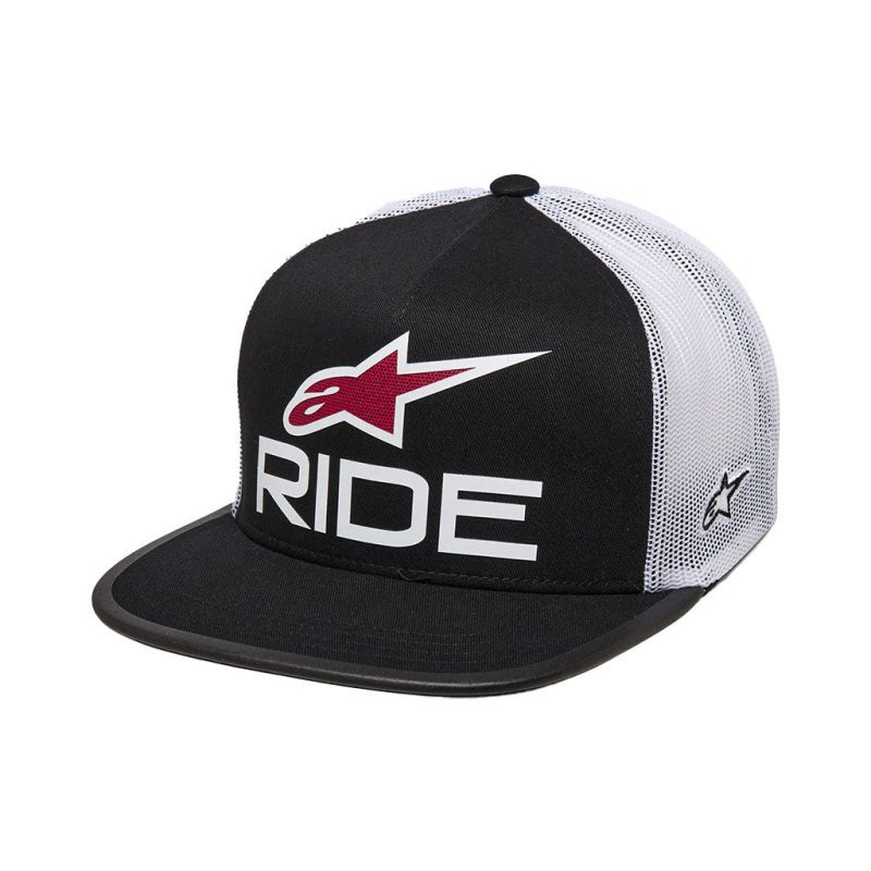 Ride 4.0 Black White Trucker Hat 2