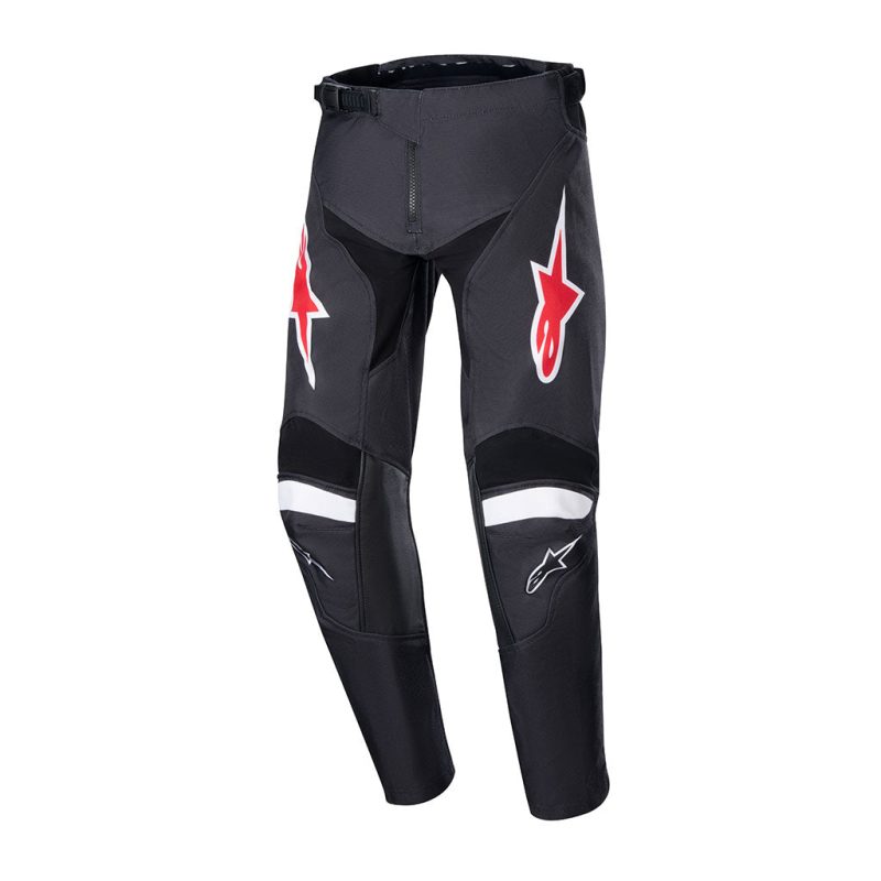 YOUTH racer lucent black white pants front