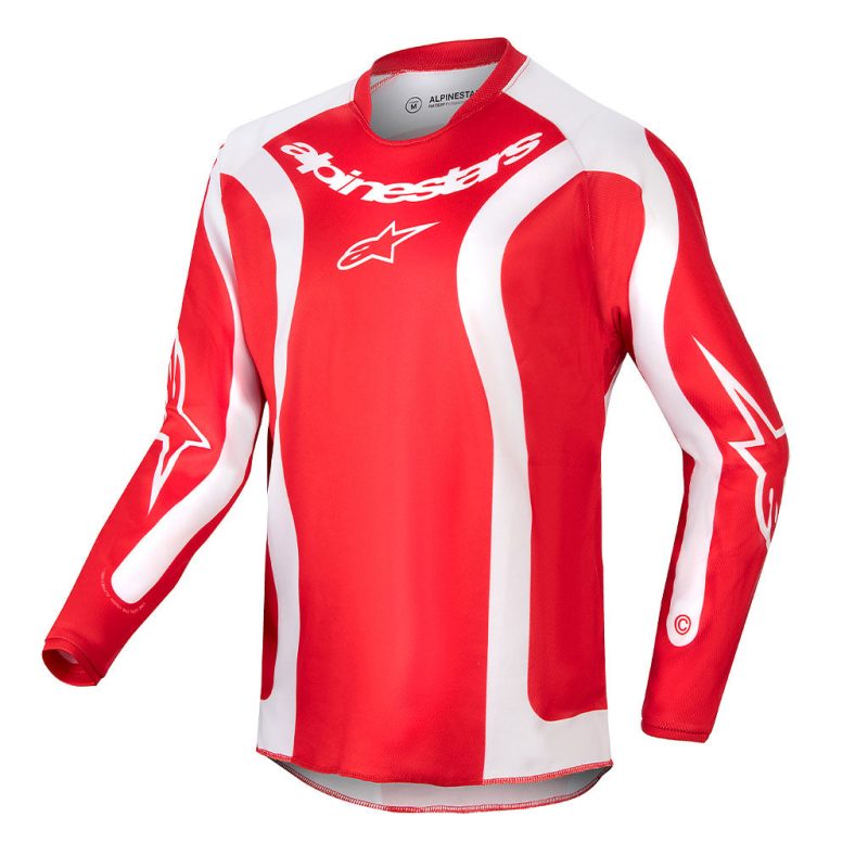 Youth Racer Lurv Red White jersey front 1