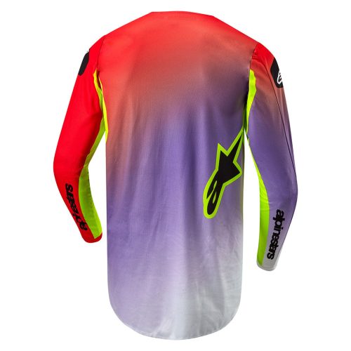 fluid lucent red yellow jersey back