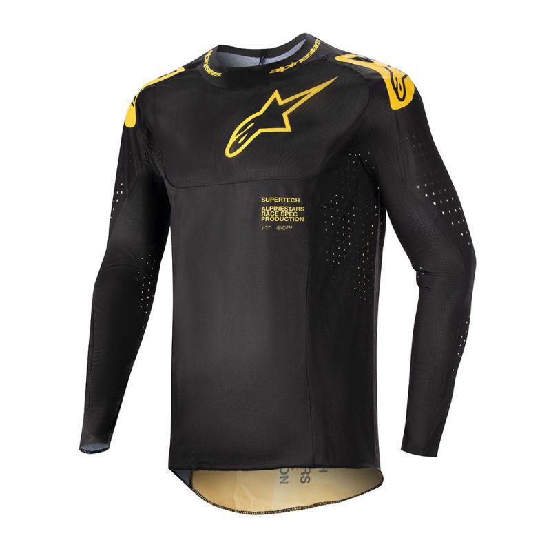 supertech ward black yellow jersey front