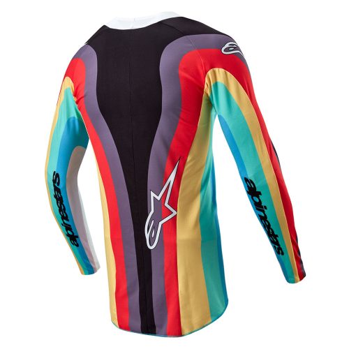 techstar stella multi colour jersey back