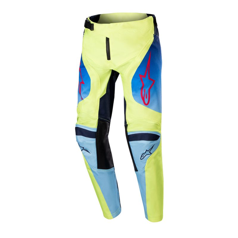 youth racer hoen yellow blue pants front