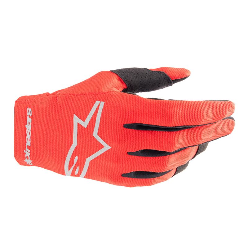 youth radar red silver glove top